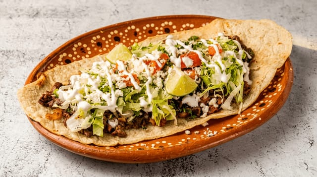 Huarache (Choice of Meat).